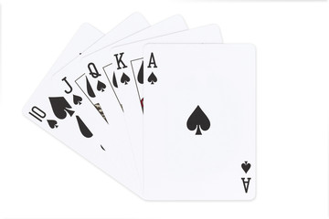 royal flush spades flourish
