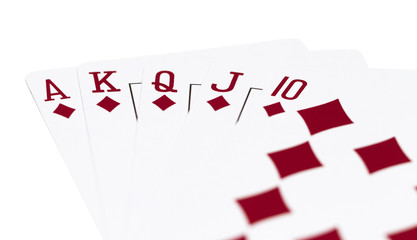 royal flush diamonds flourish