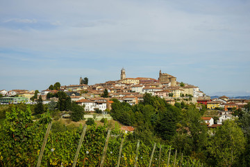 Fototapeta na wymiar View of La Morra, Piedmont