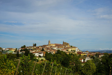 Naklejka premium View of La Morra, Piedmont