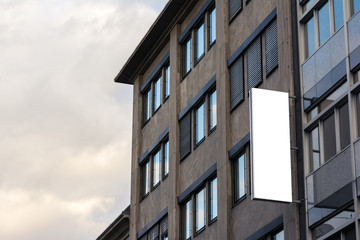 Office Business Building Blank Name SIgn Billboard Isolated White