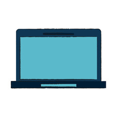 Laptop pc technology icon vector illustration graphic design