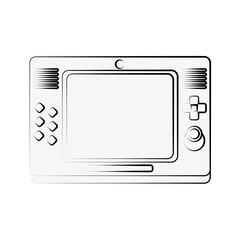 Portable videgame console icon vector illustration graphic design