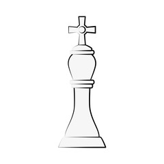 Chess game piece icon vector illustration graphic design