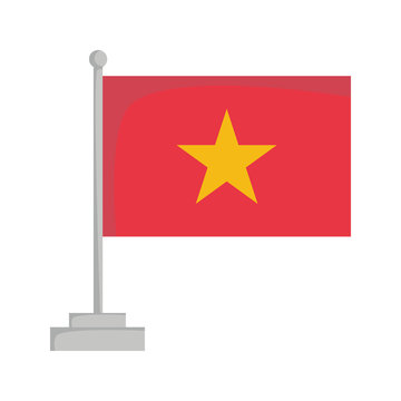 National flag of Vietnam Vector Illustration