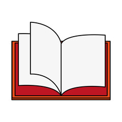 Book open isolated icon vector illustration graphic design