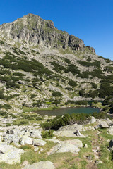 Landscape with Dzhangal peak and Samodivski lakes, Pirin Mountain, Bulgaria