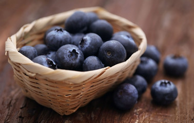 Fresh blueberries