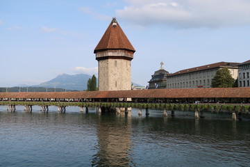 Kappellbr&uuml;cke mit Wasserturm, Luzern