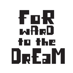 Motivational poster in Scandinavian style