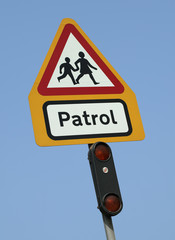 School crossing patrol sign