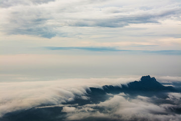 Morning Mist with Mountain ,sea of mis