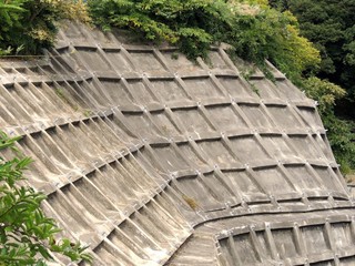 崖崩れ防止吹付工