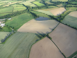 Vue aérienne du bocage vendéen