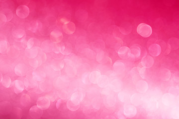 Blurred bokeh pink abstract lights defocused background