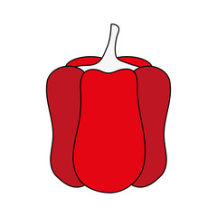 Pepper fresh vegetable icon vector illustration graphic design