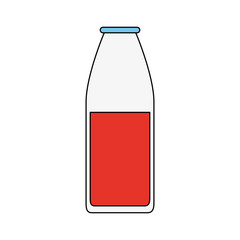 Juice bottle glass icon vector illustration graphic design © Jemastock