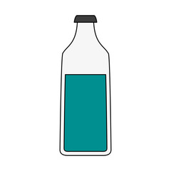 Milk bottle isolated icon vector illustration graphic design