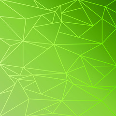 A green low poly vector background.