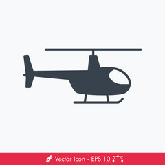 Helicopter Icon / Vector