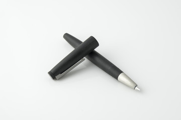 Modern design business fountain pen isolated on white background