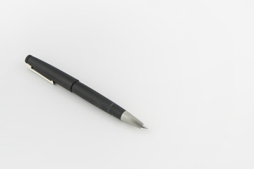 Modern design business fountain pen isolated on white background