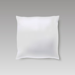 Blank of square pillow for your design. mock up pillow. Vector