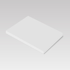 Blank of book, magazine or brochure template. vector