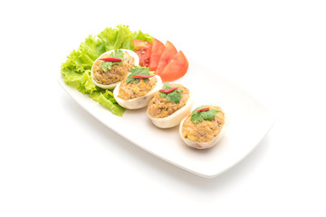 boiled egg with minced pork