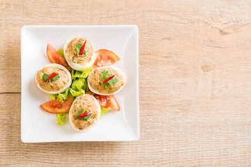 boiled egg with minced pork