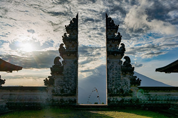 Traditional gateway into a balinese temple Pura Luhur Lempuyang © Tim