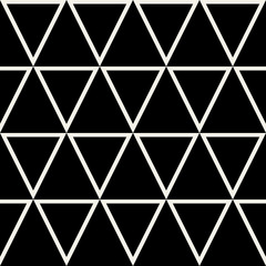Fototapeta premium Triangle Pattern Design, Seamless Retro Trendy background