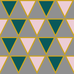Triangle Pattern Design, Seamless Retro Trendy background