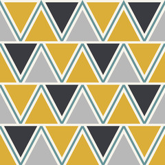 Triangle Pattern Design, Seamless Retro Trendy background - 175303111