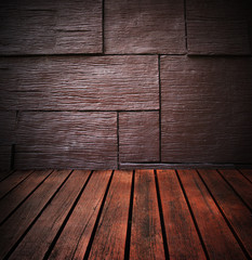 Old wood floor  interior design cement wall,wood texture001