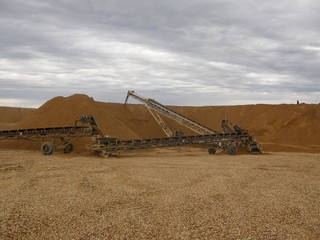 Fototapeta premium Laying of ore