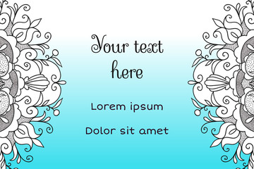 Obraz premium Invitation card template