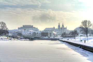 Minsk. Svislach River