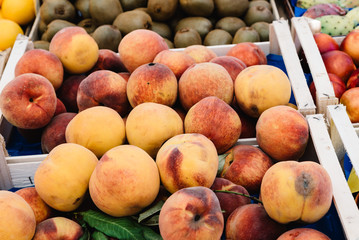 Fresh fruits and vegetables in street market