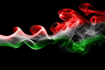Hungary national smoke flag