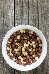Breakfast cereal balls.