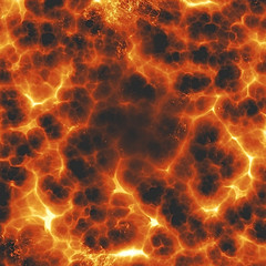 Molten lava explosion. Digital artwork for creative graphic design 