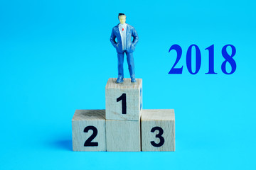 Business concept with 2018.