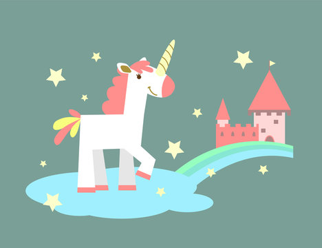 unicorn near the castle