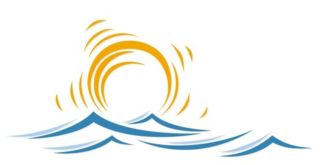 Obraz premium Sun and sea. 