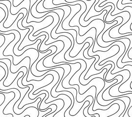 Vector floral background of drawn lines