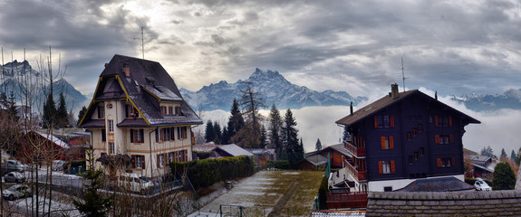 Fototapeta premium Winter Alpine landscape