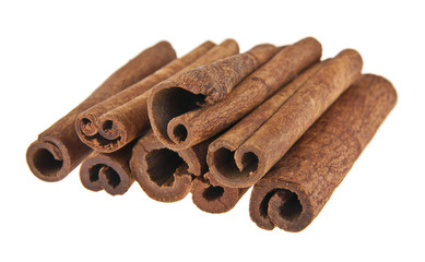 Cinnamon isolated on white background