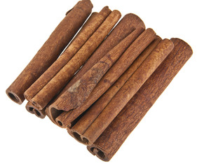 Cinnamon isolated on white background
