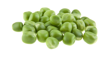 Peas isolated on white background